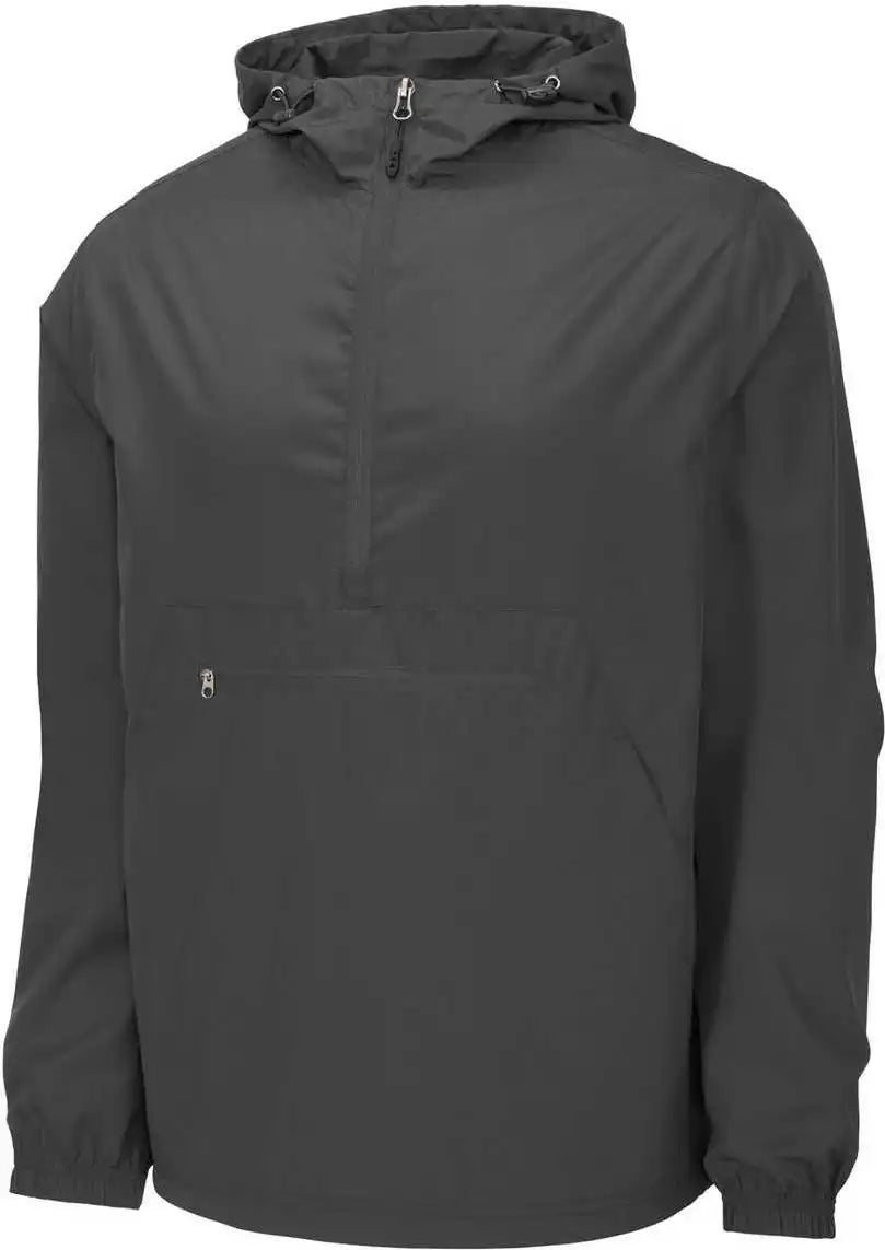 Sport-tek Jst66 Packable Anorak - Graphite