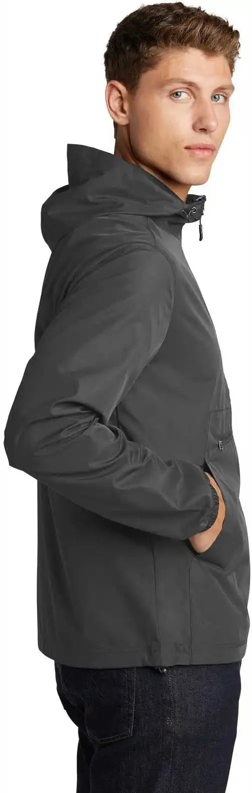 Sport-tek Jst66 Packable Anorak - Graphite