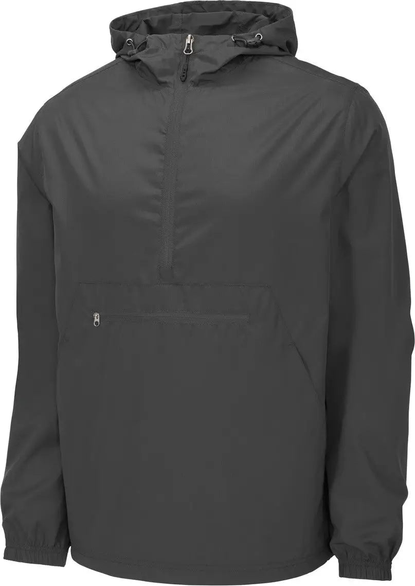 Sport-tek Jst66 Packable Anorak - Graphite