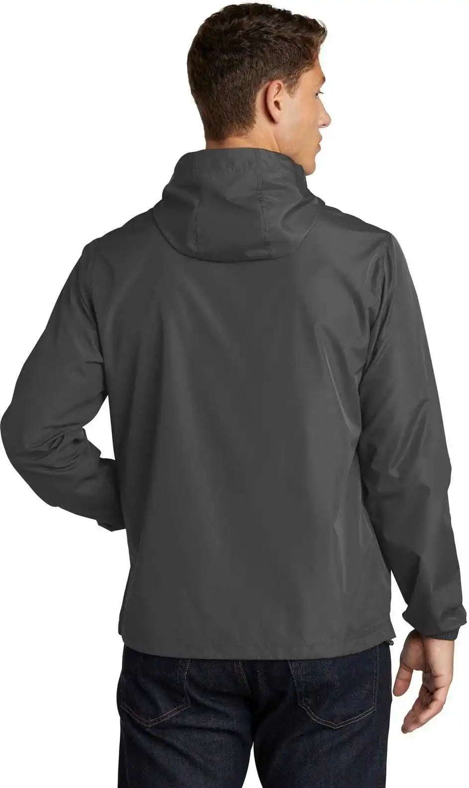 Sport-tek Jst66 Packable Anorak - Graphite