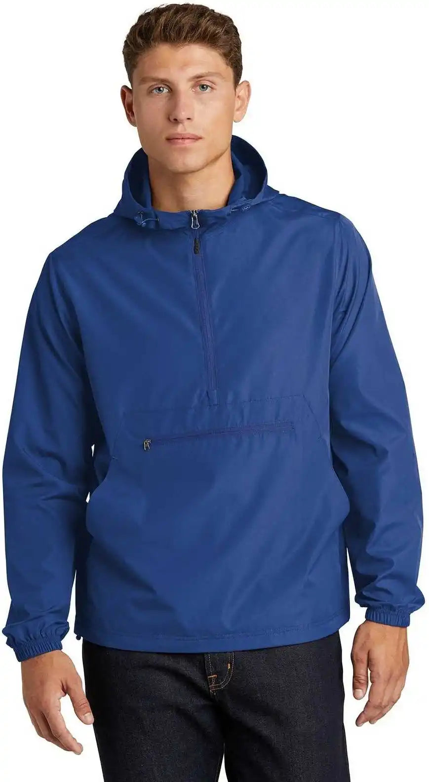 Sport-tek Jst66 Packable Anorak - True Royal