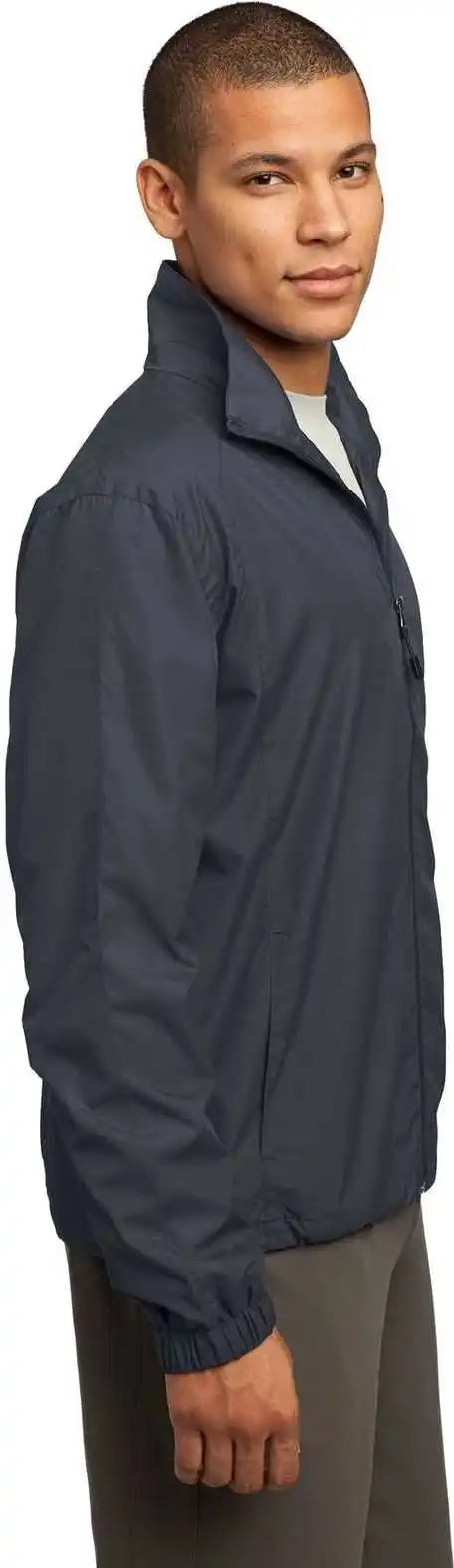Sport-tek Jst70 Full-zip Wind Jacket - Graphite