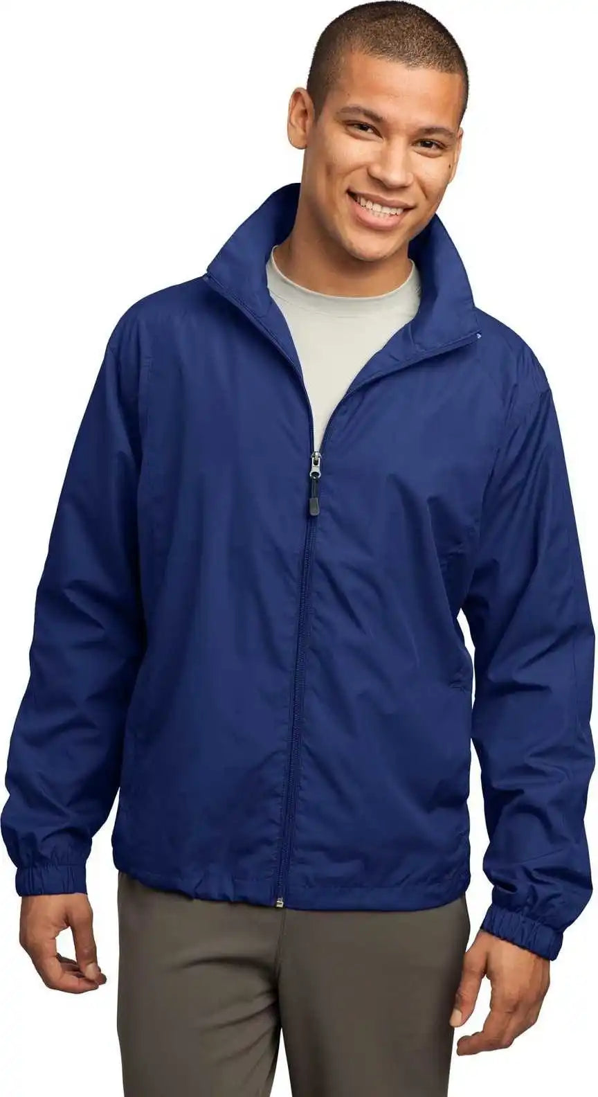 Sport Tek Jst70 Full Zip Wind Jacket True Royal