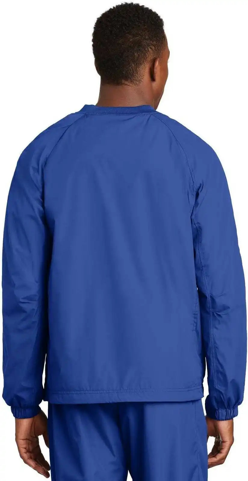 Sport-tek Jst72 V-neck Raglan Wind Shirt - True Royal