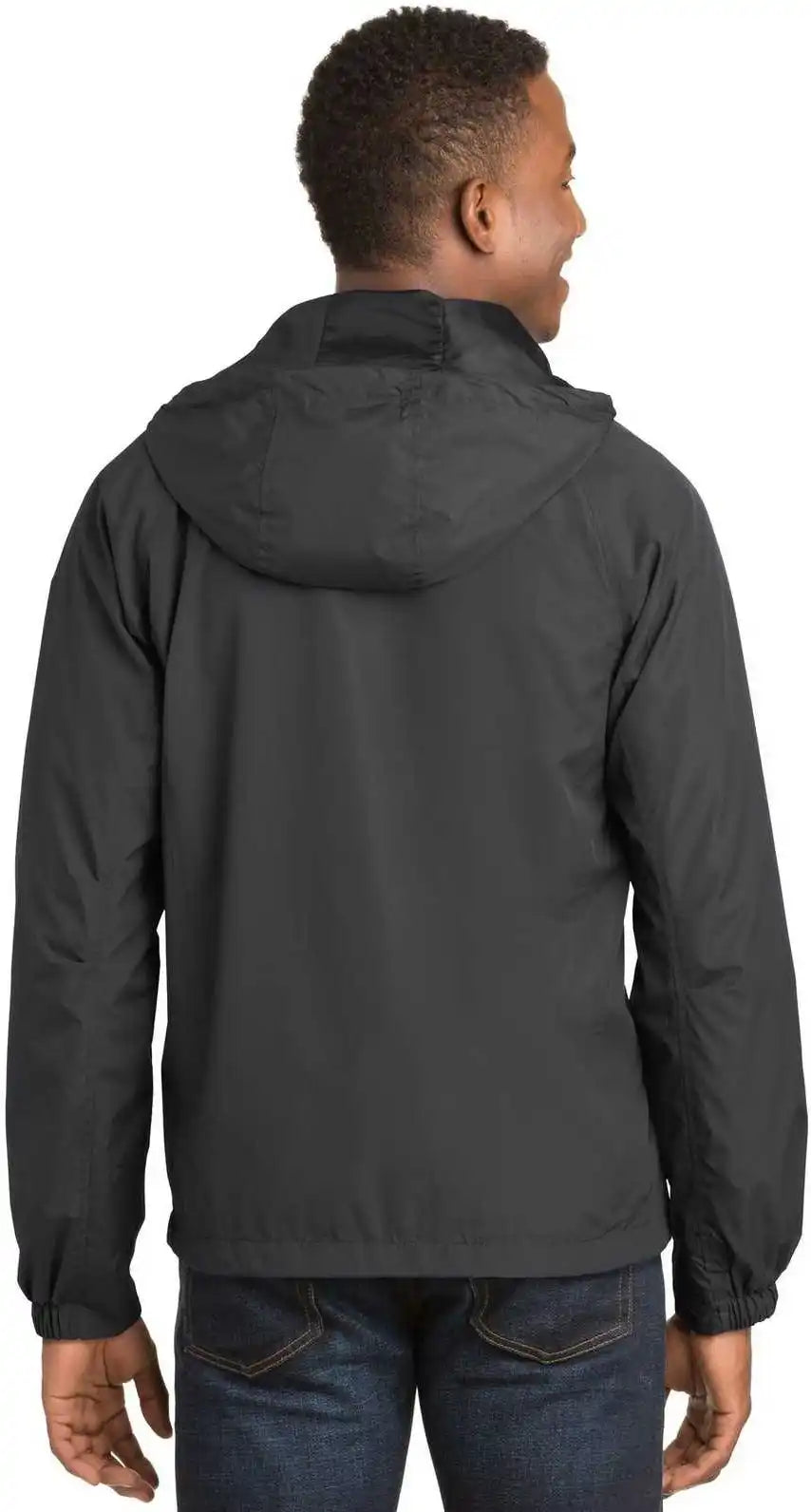Sport-tek Jst73 Hooded Raglan Jacket - Graphite