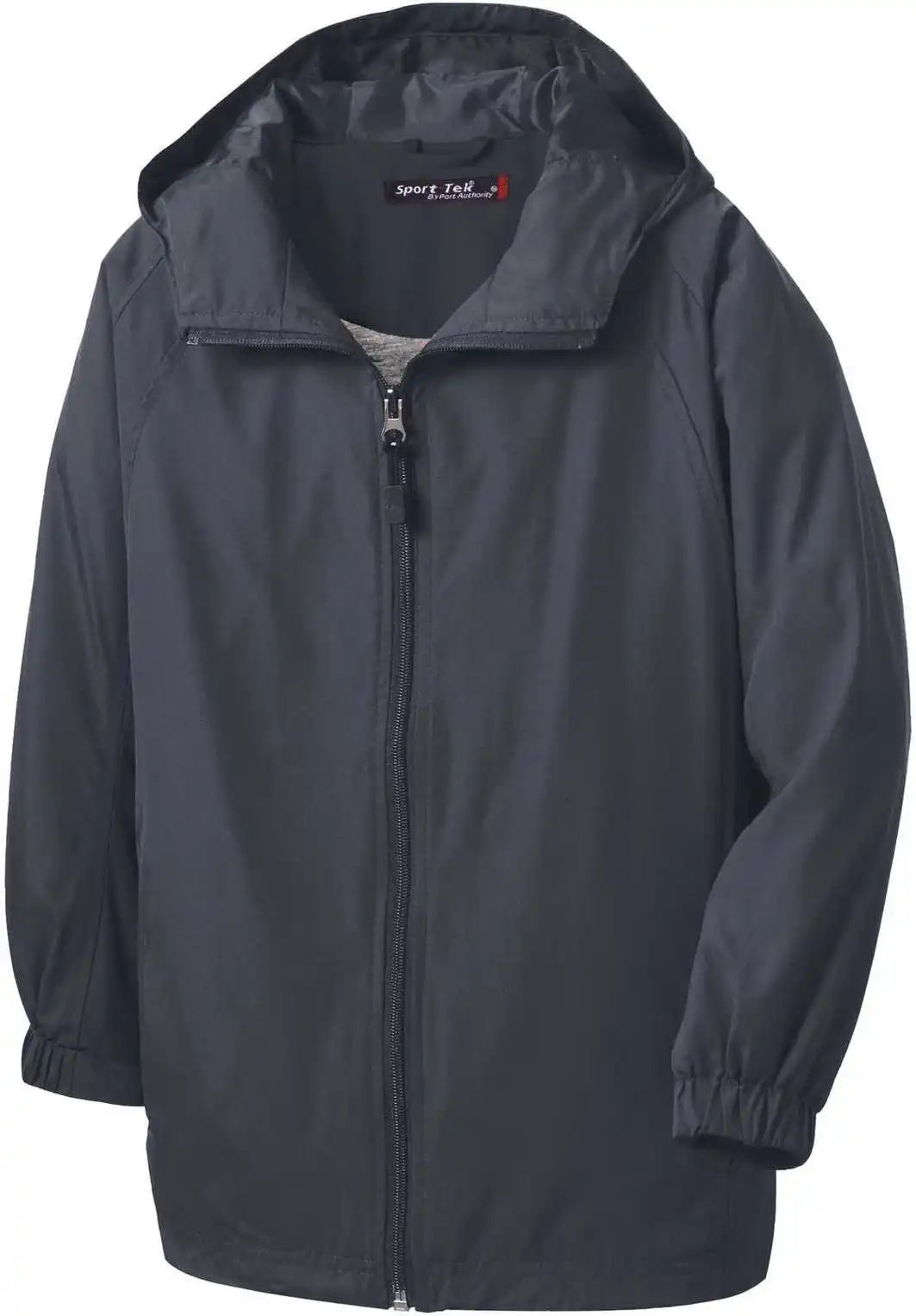 Sport-tek Jst73 Hooded Raglan Jacket - Graphite