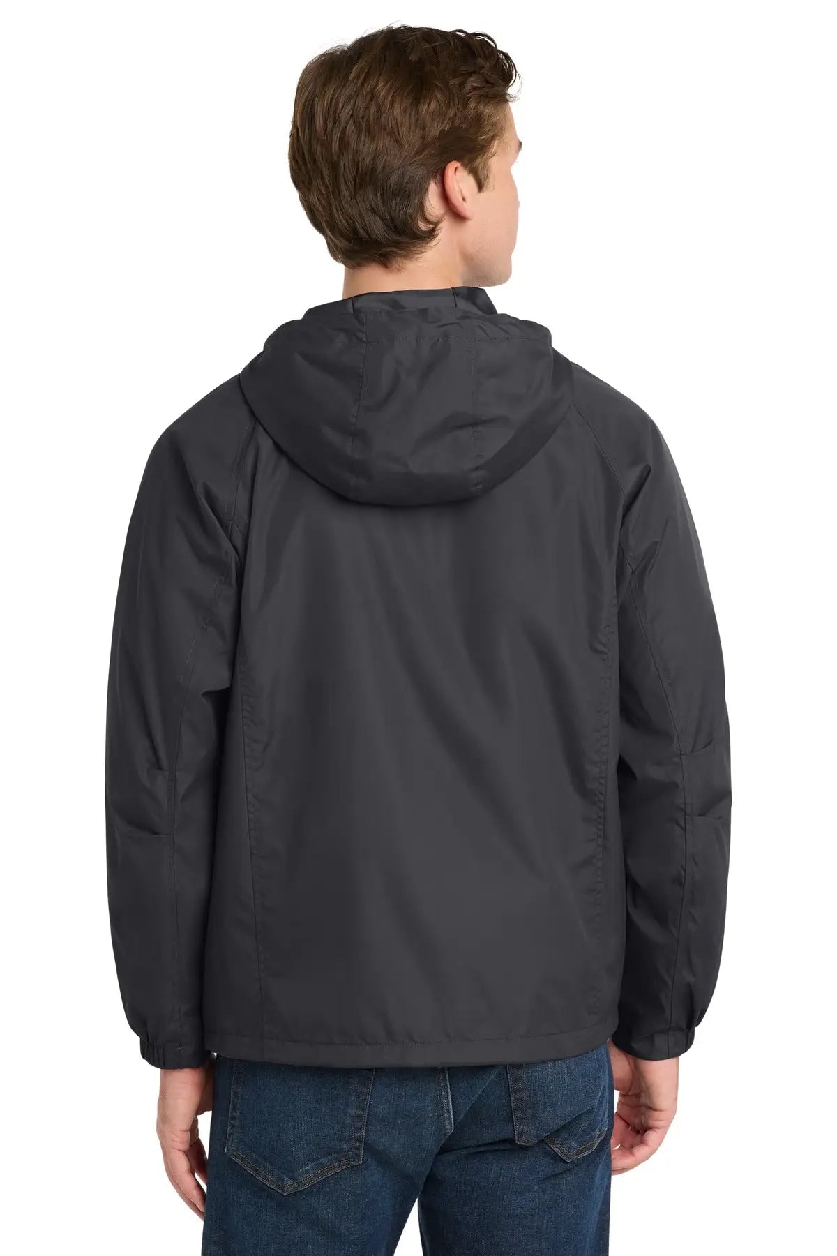 Sport-tek Jst73 Hooded Raglan Jacket - Graphite