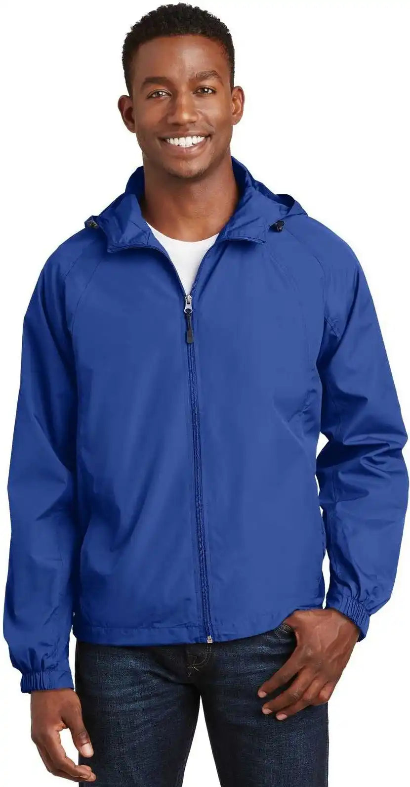 Sport-tek Jst73 Hooded Raglan Jacket - True Royal