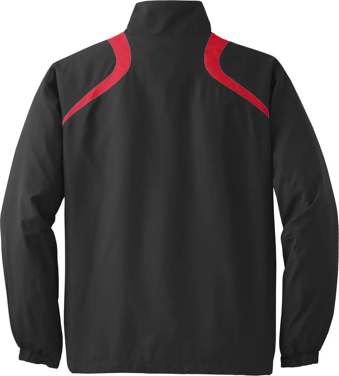 Sport-tek Jst75 1/2-zip Wind Shirt - Black True Red