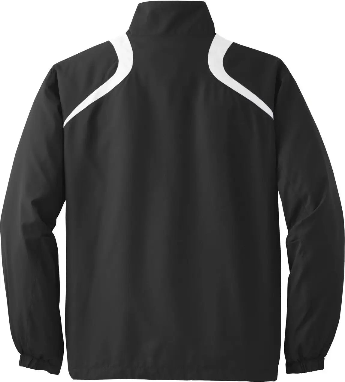 Sport-tek Jst75 1/2-zip Wind Shirt - Black White - Black/ / Adult Xs