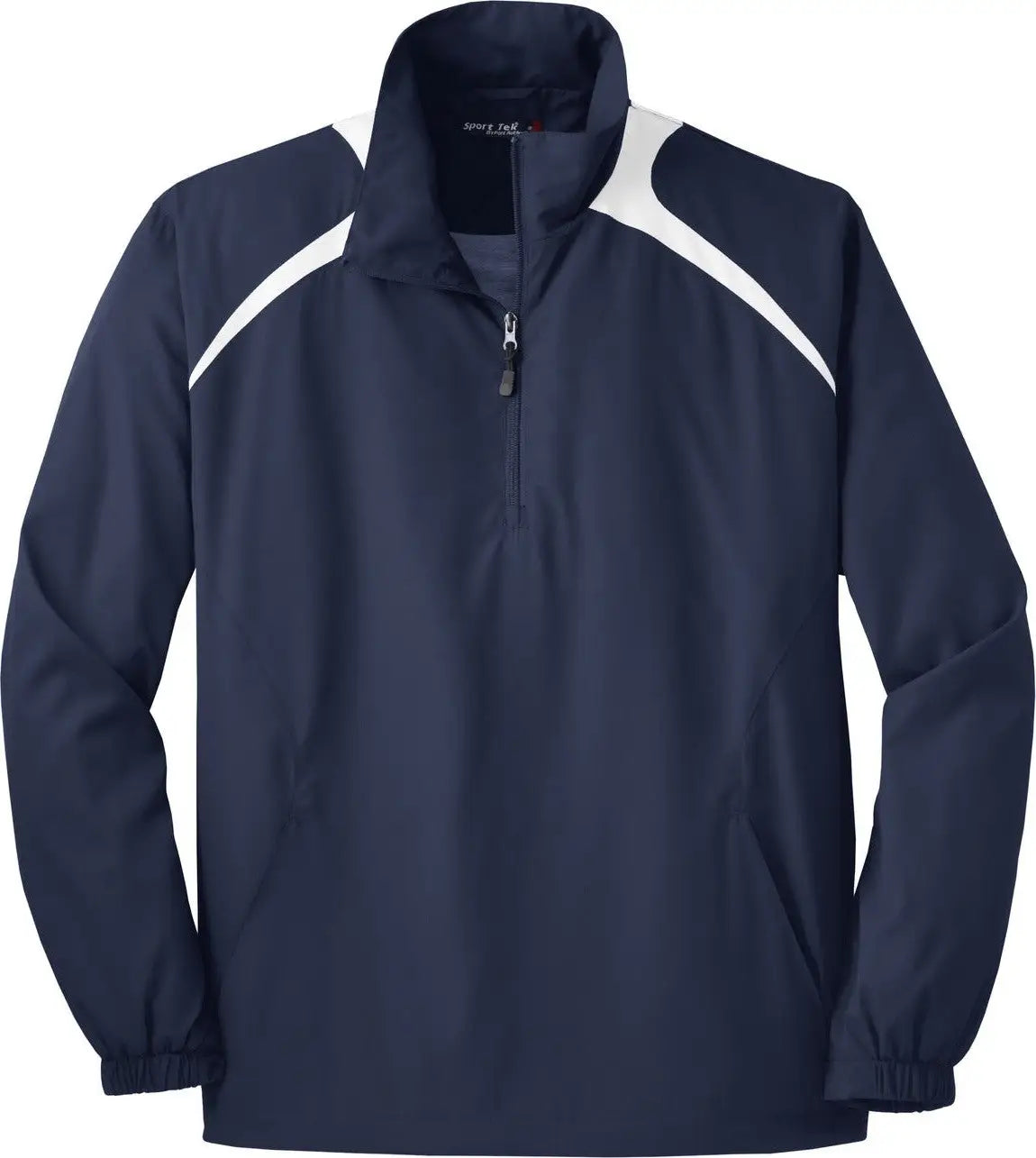 Sport-tek Jst75 1/2-zip Wind Shirt - True Navy White