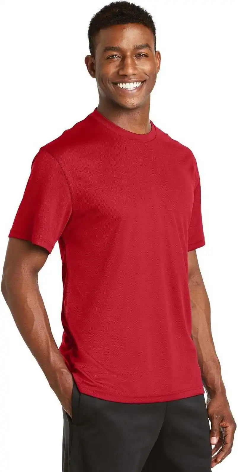 Sport-tek K468 Dri-mesh Short Sleeve T-shirt - Red