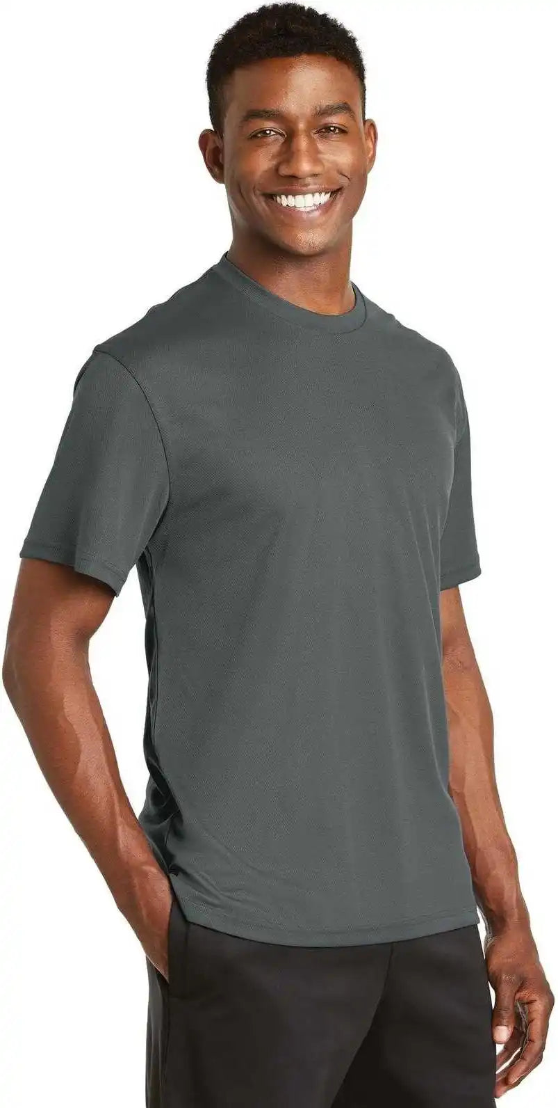 Sport-tek K468 Dri-mesh Short Sleeve T-shirt - Steel