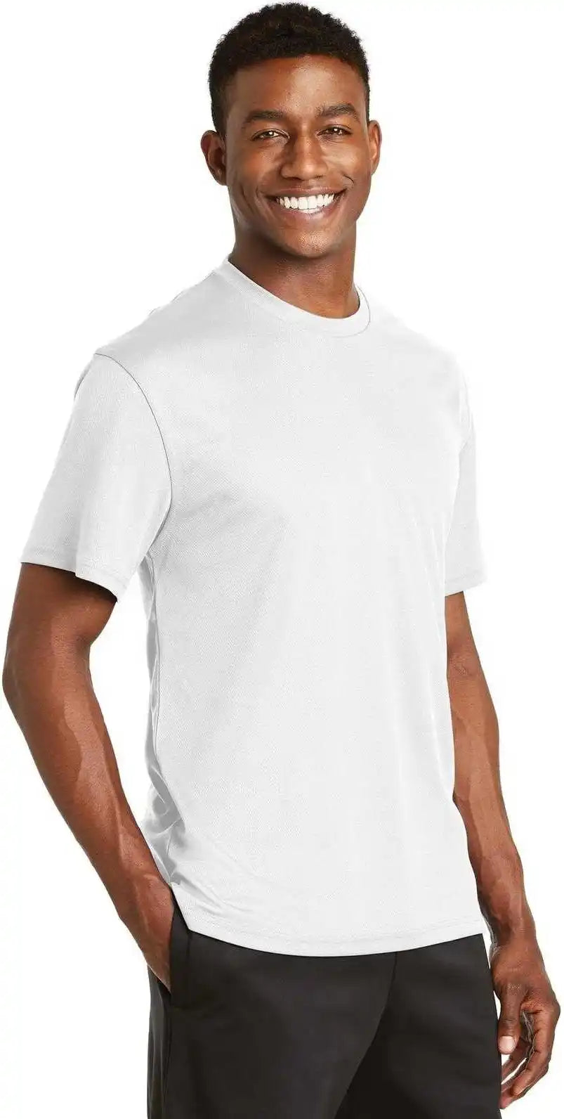 Sport-tek K468 Dri-mesh Short Sleeve T-shirt - White