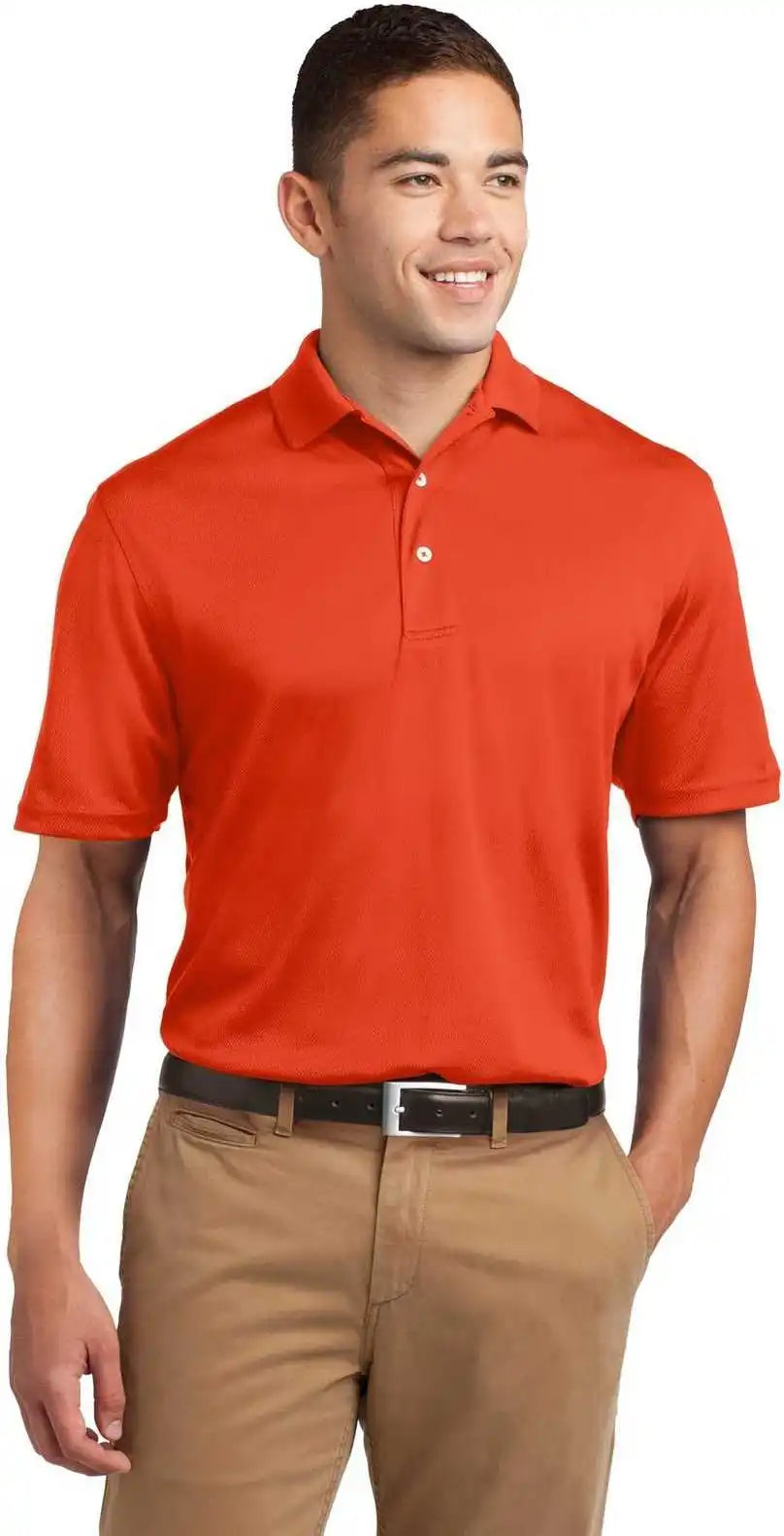 Sport Tek K469 Dri Mesh Polo Bright Orange