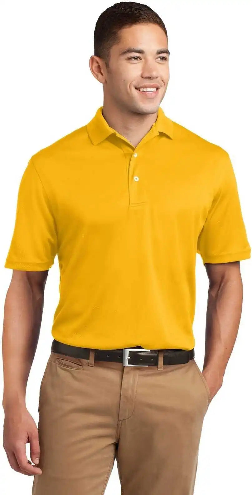 Sport Tek K469 Dri Mesh Polo Gold