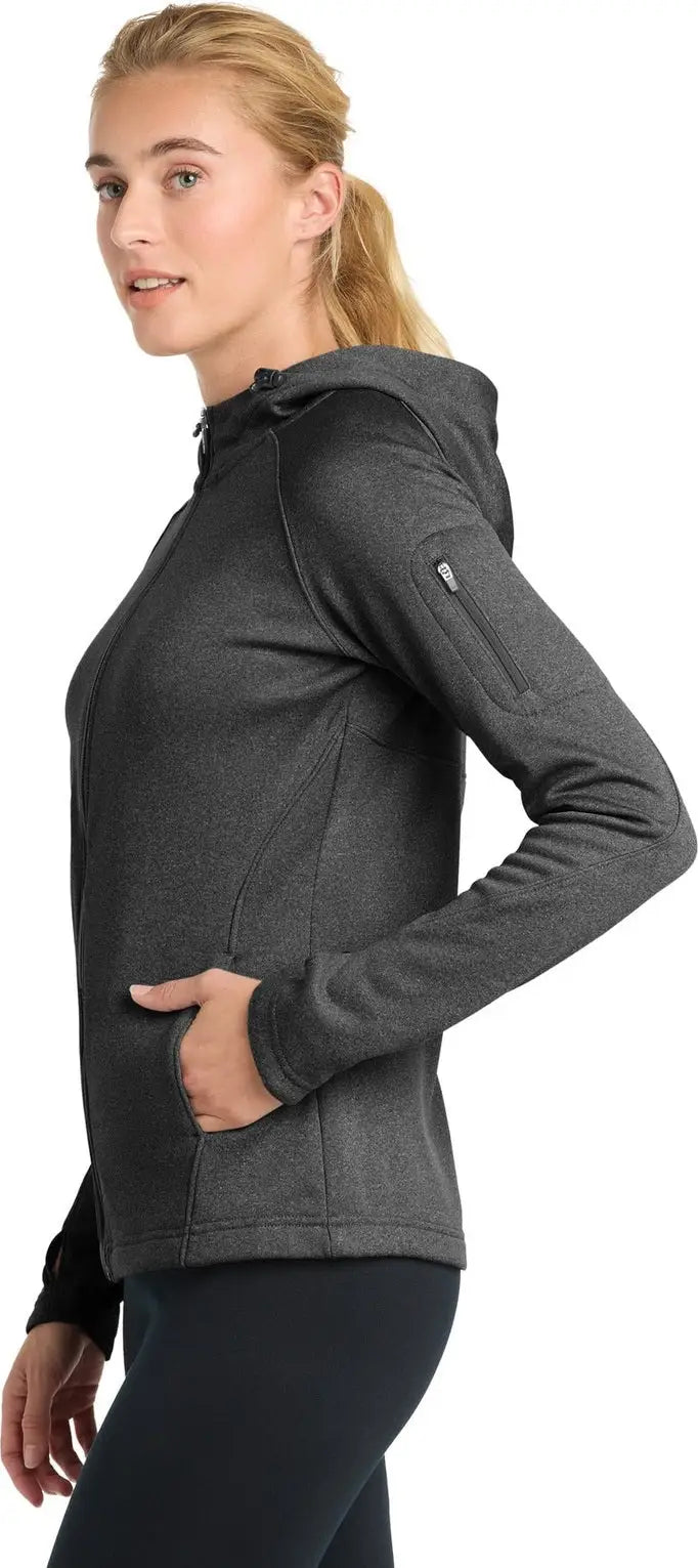 Sport-tek L248 Women’s Tech Fleece Full-zip Hooded Jacket - Graphite Heather