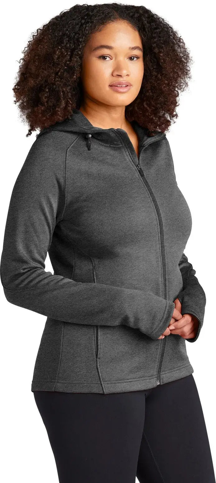 Sport-tek L248 Women’s Tech Fleece Full-zip Hooded Jacket - Graphite Heather