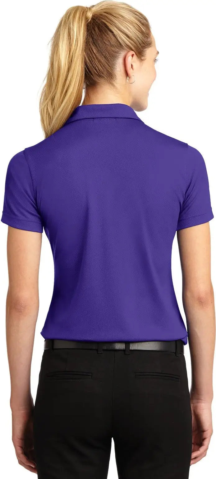 Sport-tek L469 Women’s Dri-mesh V-neck Polo - Purple