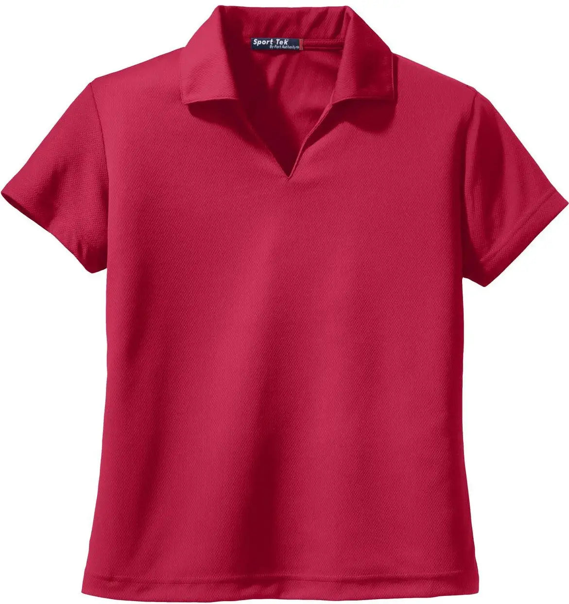 Sport-tek L469 Women’s Dri-mesh V-neck Polo - Red