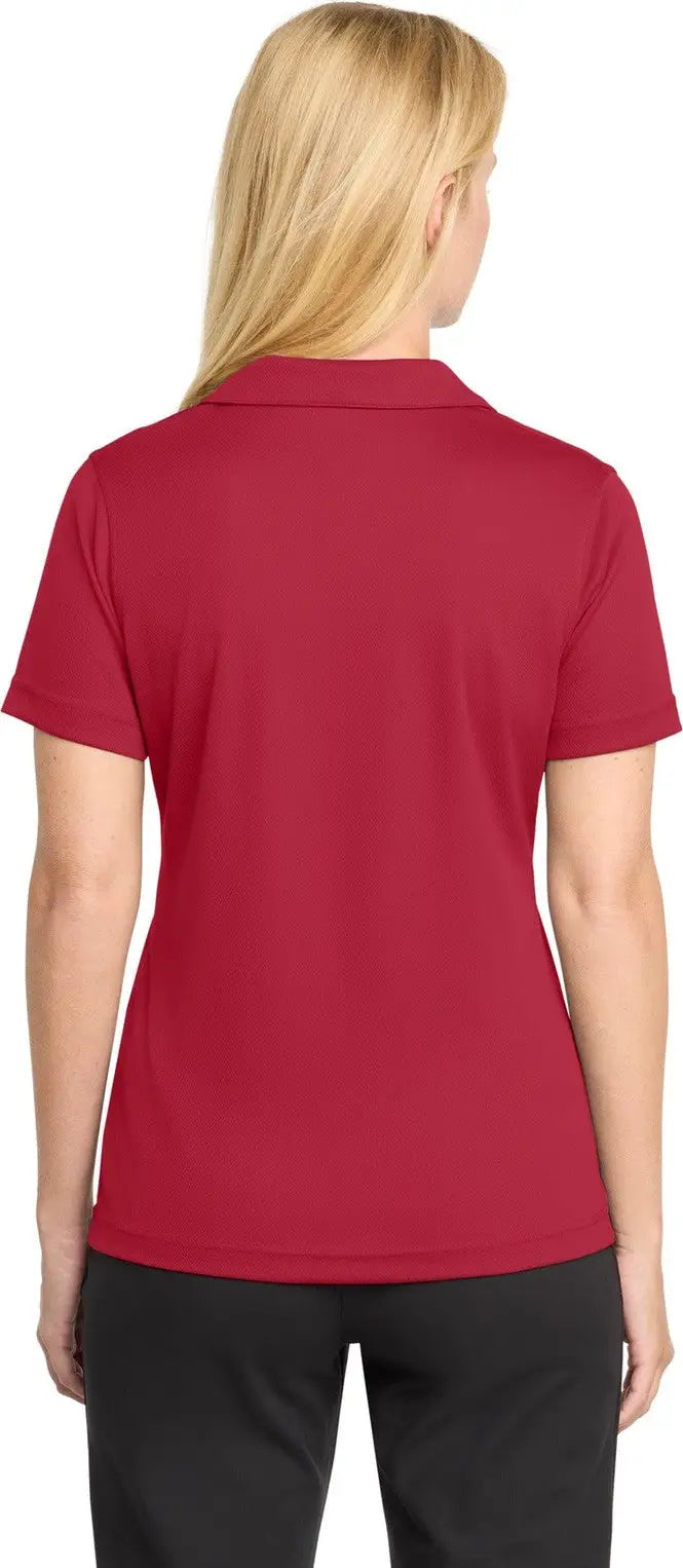 Sport-tek L469 Women’s Dri-mesh V-neck Polo - Red