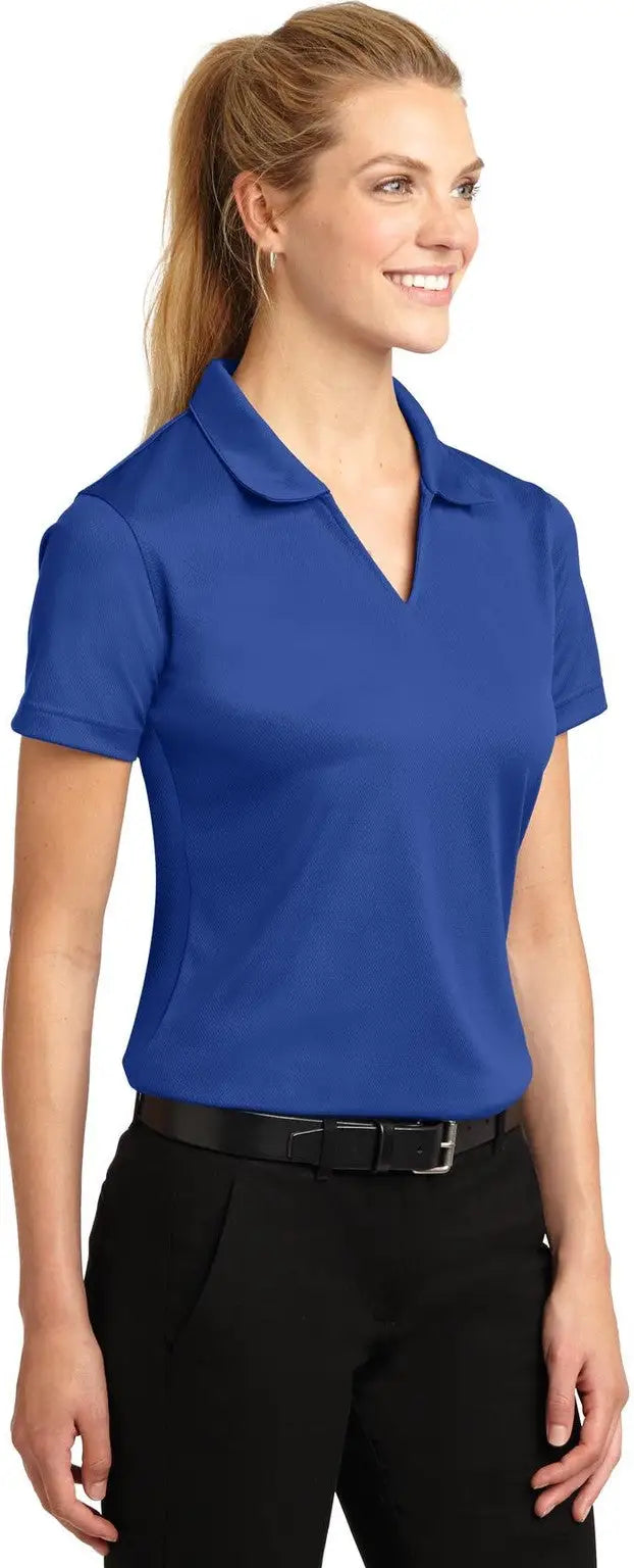 Sport-tek L469 Women’s Dri-mesh V-neck Polo - Royal