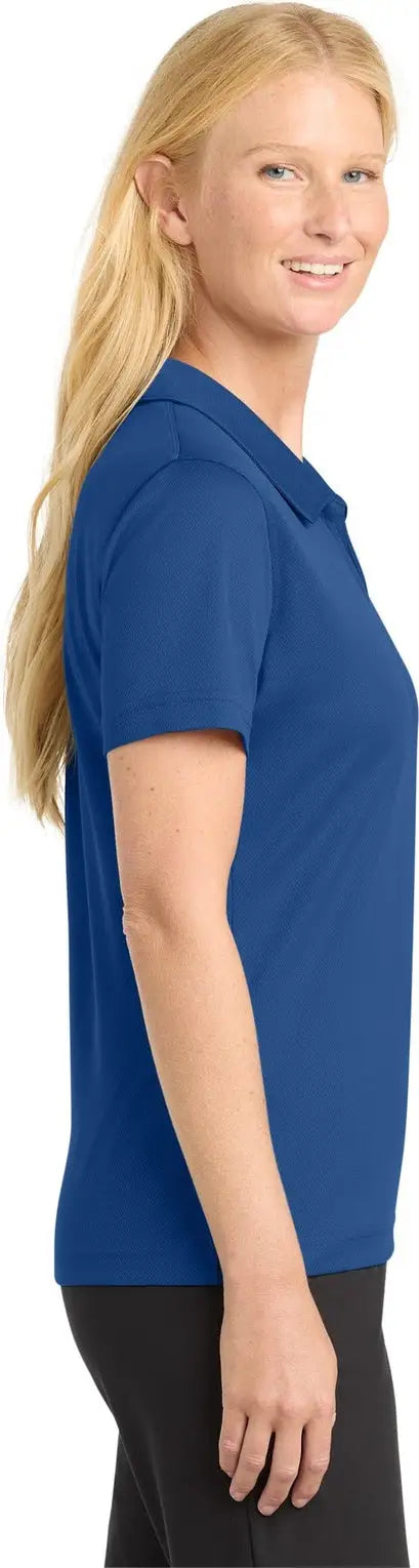 Sport-tek L469 Women’s Dri-mesh V-neck Polo - Royal