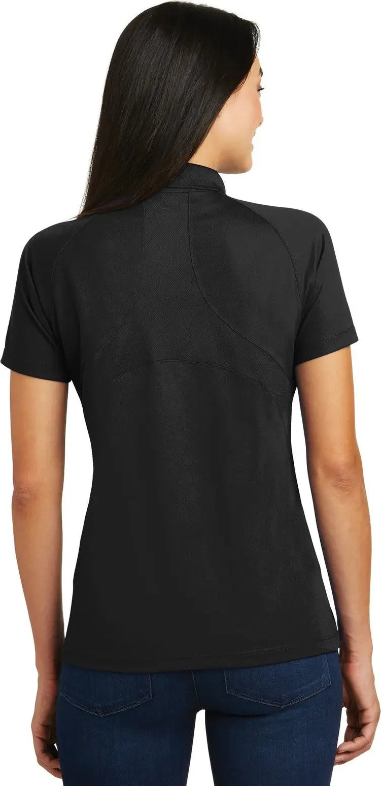 Sport-tek L474 Women’s Dri-mesh Pro Polo - Black