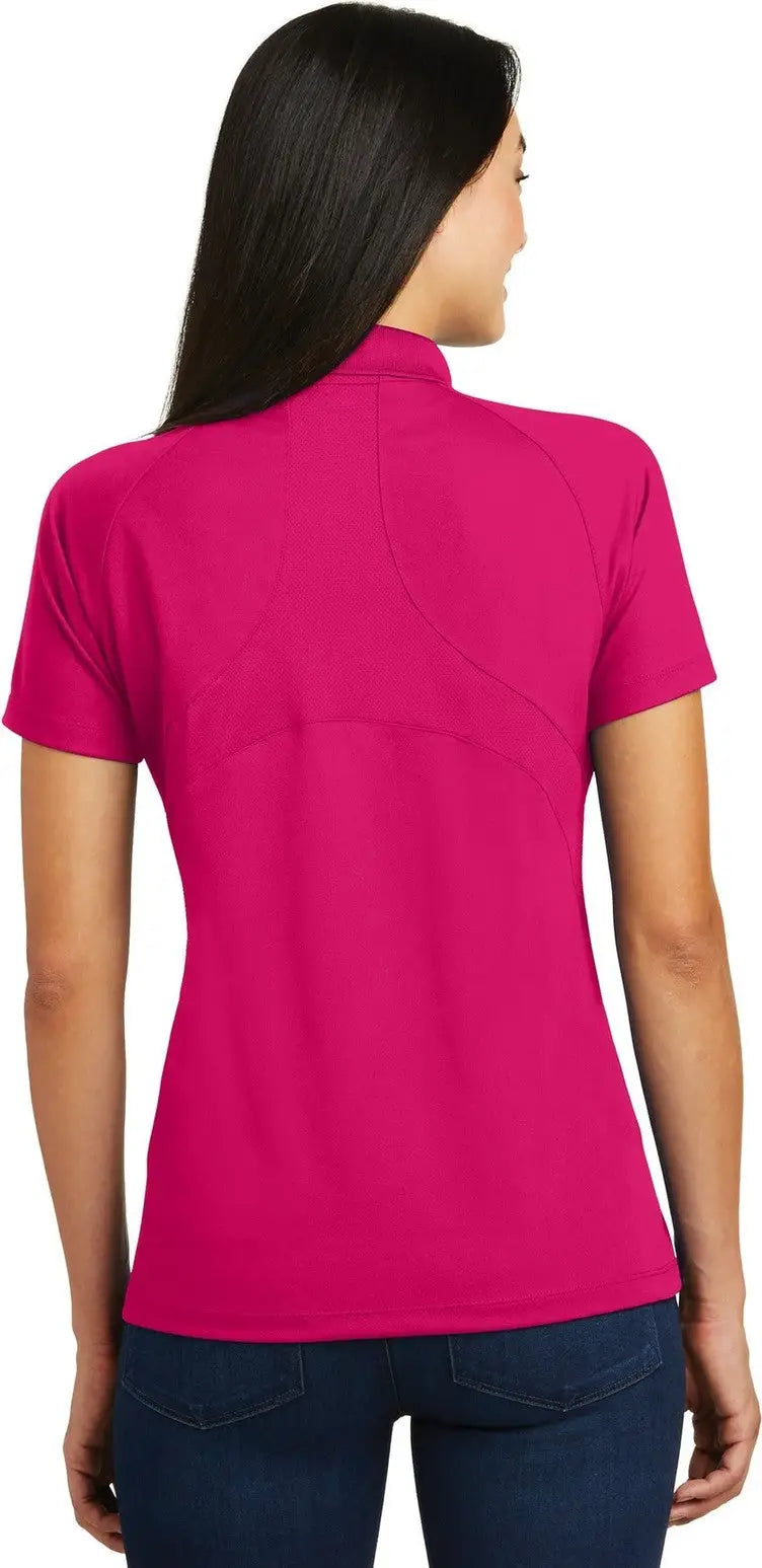 Sport-tek L474 Women’s Dri-mesh Pro Polo - Pink Raspberry