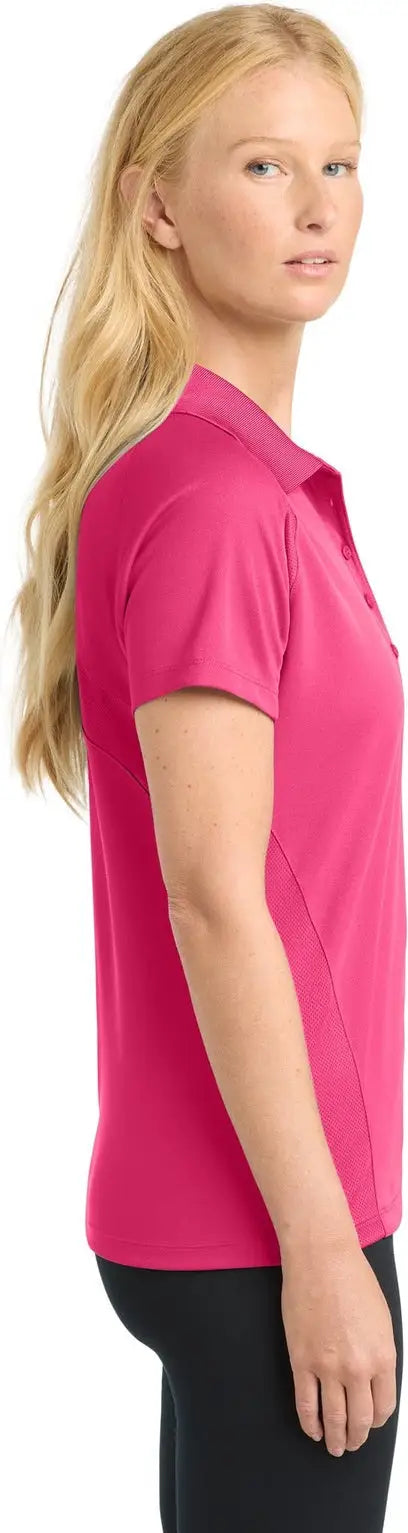Sport-tek L474 Women’s Dri-mesh Pro Polo - Pink Raspberry