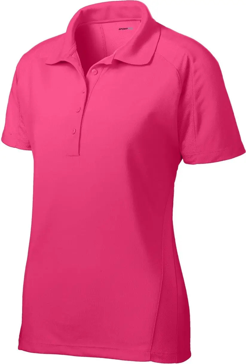 Sport-tek L474 Women’s Dri-mesh Pro Polo - Pink Raspberry