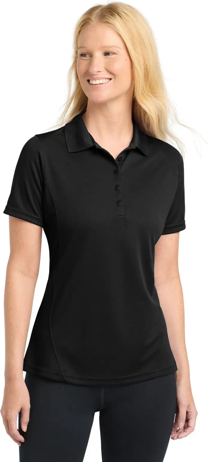 Sport-tek L475 Women’s Dry Zone Raglan Accent Polo - Black