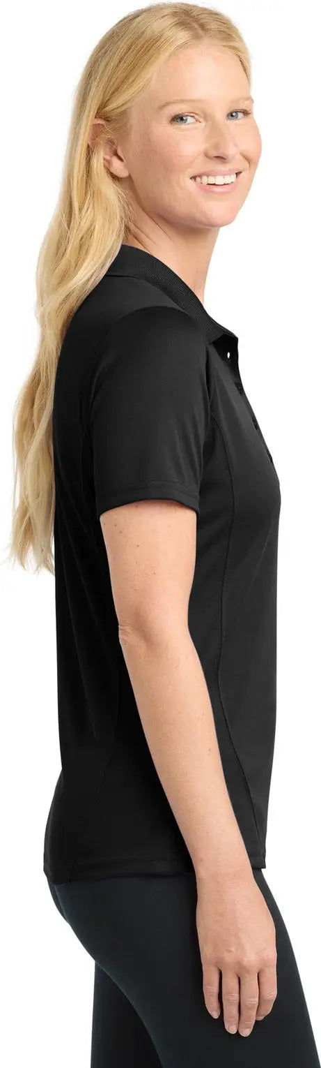 Sport-tek L475 Women’s Dry Zone Raglan Accent Polo - Black