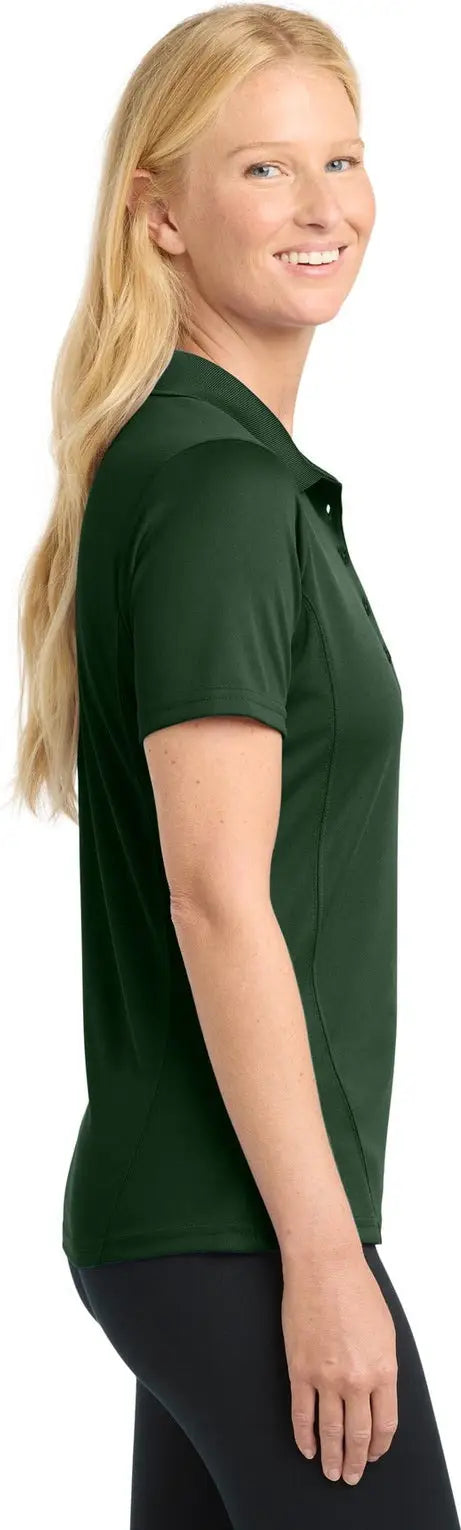 Sport-tek L475 Women’s Dry Zone Raglan Accent Polo - Forest Green