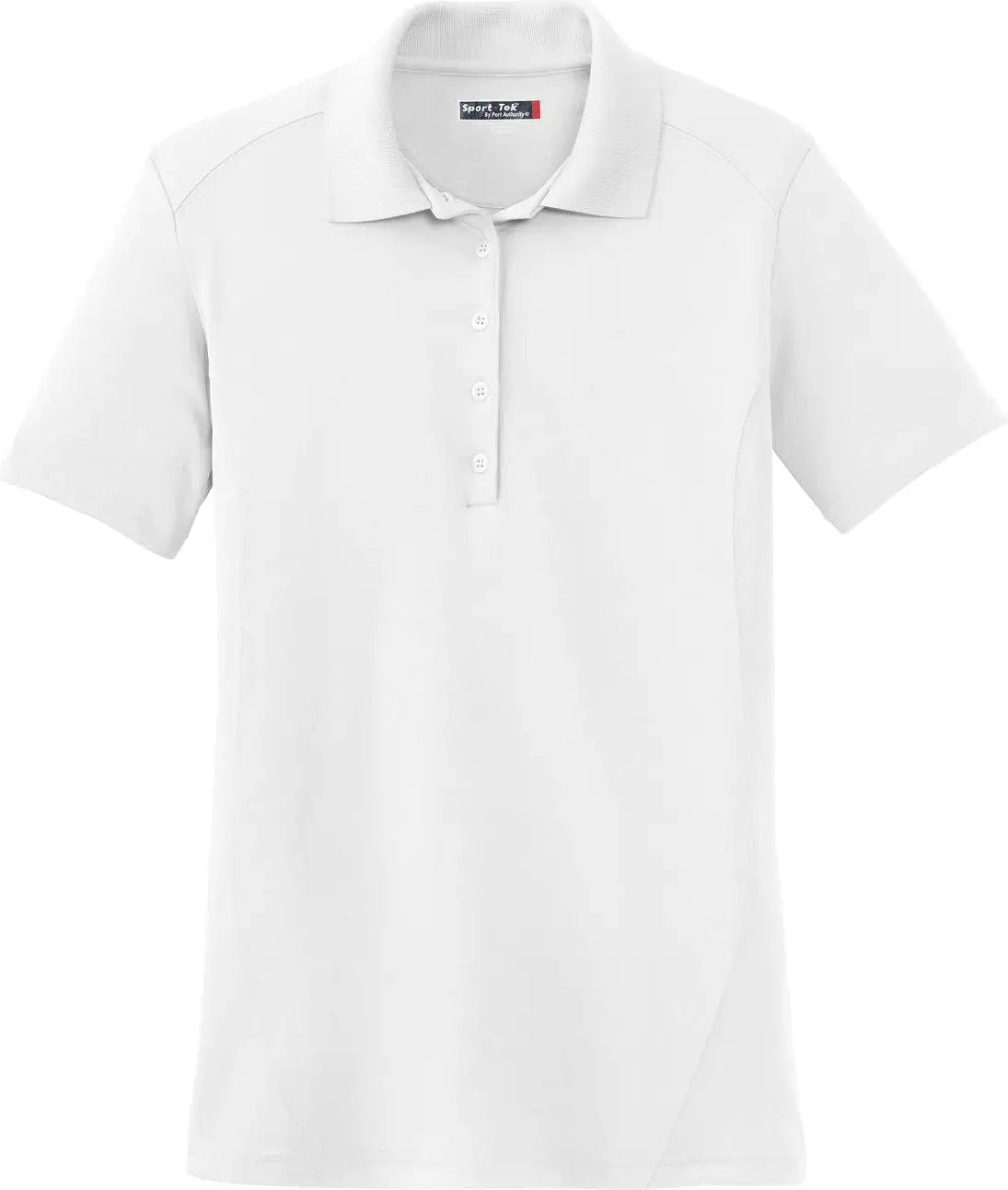 Sport-tek L475 Women’s Dry Zone Raglan Accent Polo - White