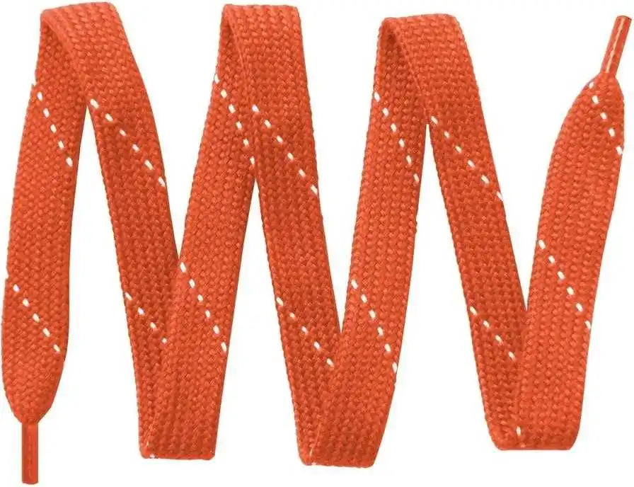 Sport-tek Lace Laces - Deep Orange White - 32’’