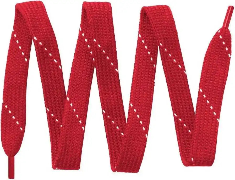 Sport-tek Lace Laces - Deep Red White - 32’’