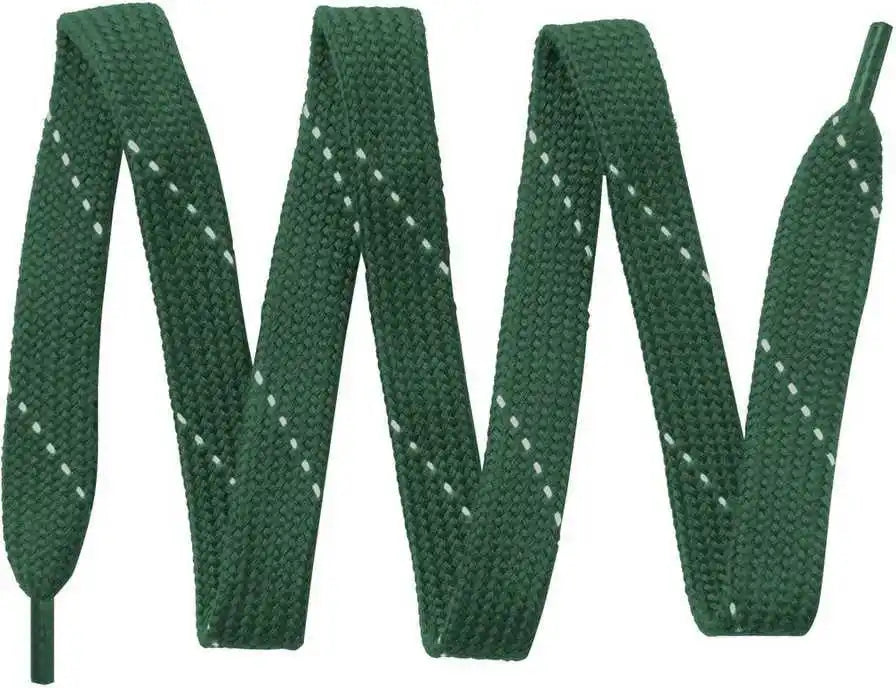 Sport-tek Lace Laces - Forest Green White - 32’’