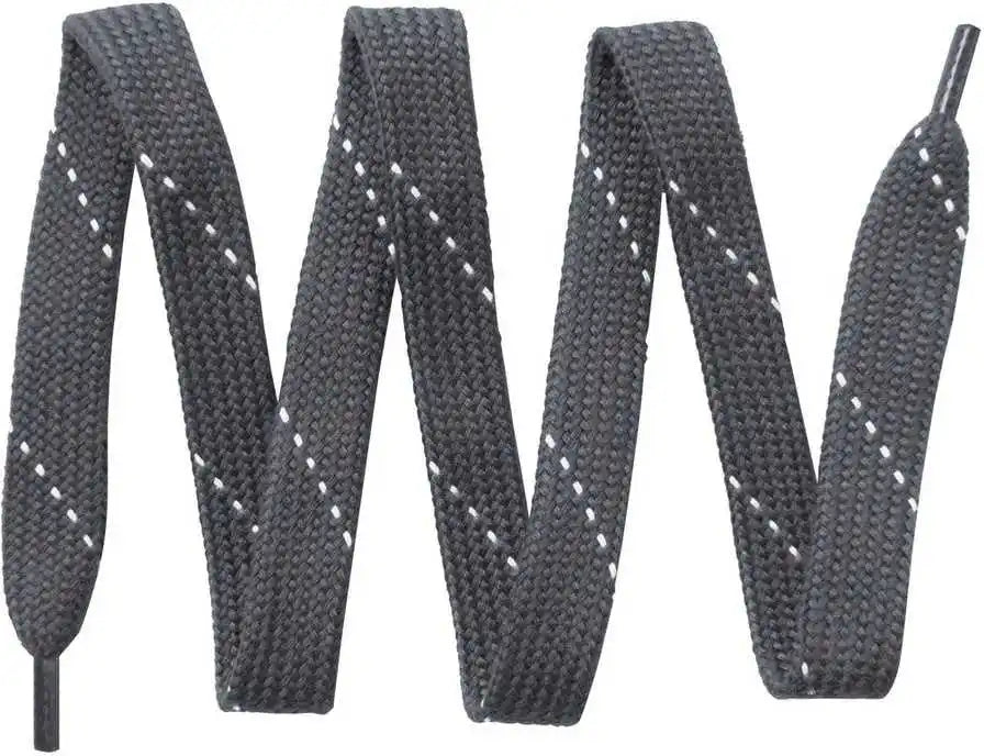 Sport-tek Lace Laces - Graphite White - Dark Gray / 32’’