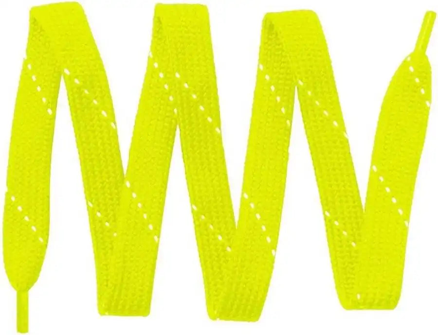 Sport-tek Lace Laces - Neon Yellow White - 32’’