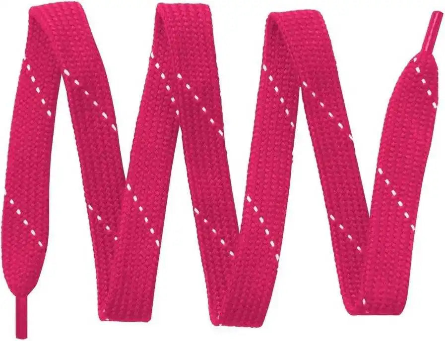 Sport-tek Lace Laces - Pink Raspberry White - Hot / 32’’
