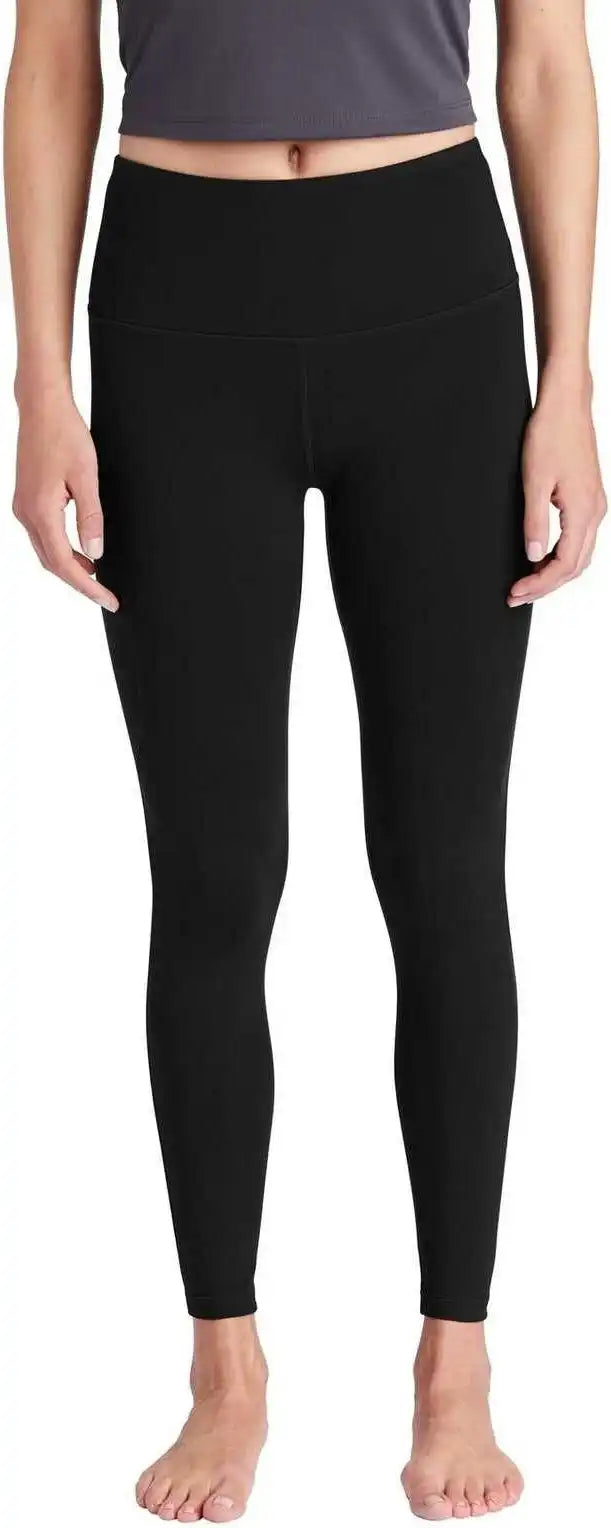 Sport-tek Lpst891 Ladies High Rise 7/8 Legging - Black