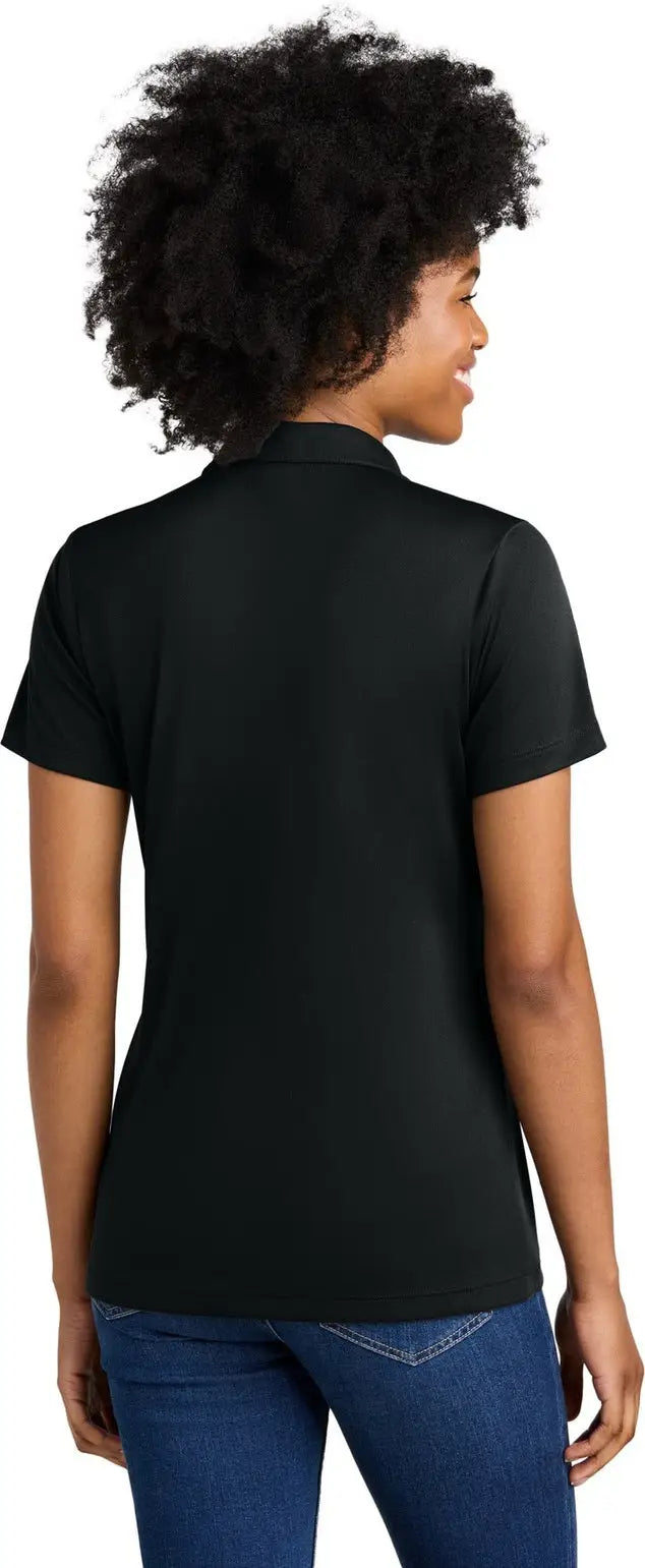 Sport-tek Lst104 Women’s Competitor United Polo - Black White