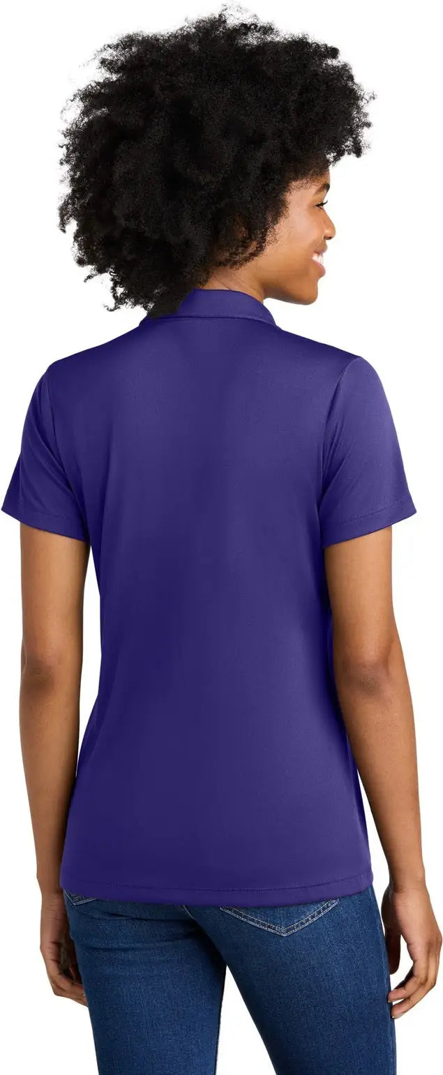Sport-tek Lst104 Women’s Competitor United Polo - Purple White