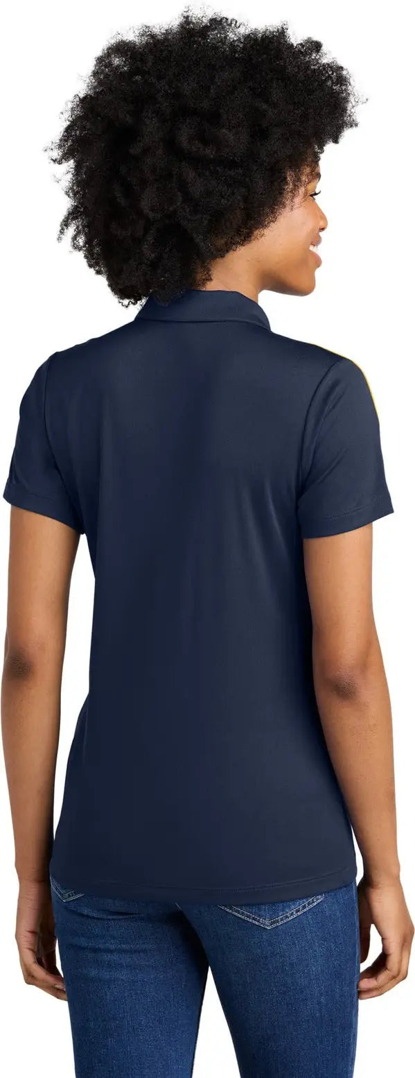 Sport-tek Lst104 Women’s Competitor United Polo - True Navy Gold