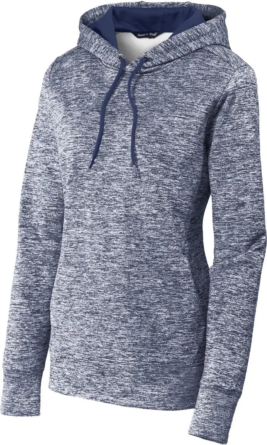 Sport-tek Lst225 Women’s Posicharge Electric Heather Fleece Hooded Pullover - True Navy