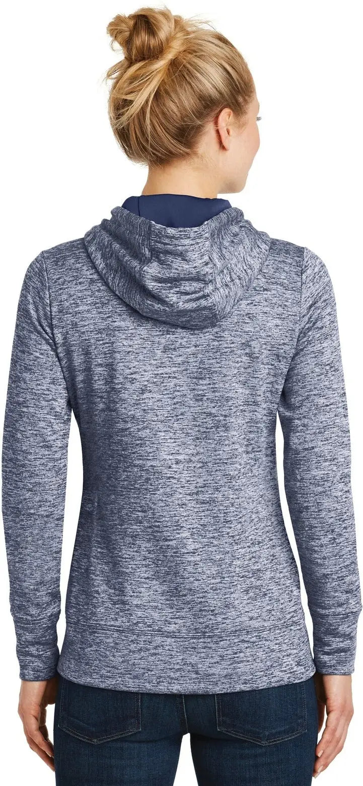 Sport-tek Lst225 Women’s Posicharge Electric Heather Fleece Hooded Pullover - True Navy