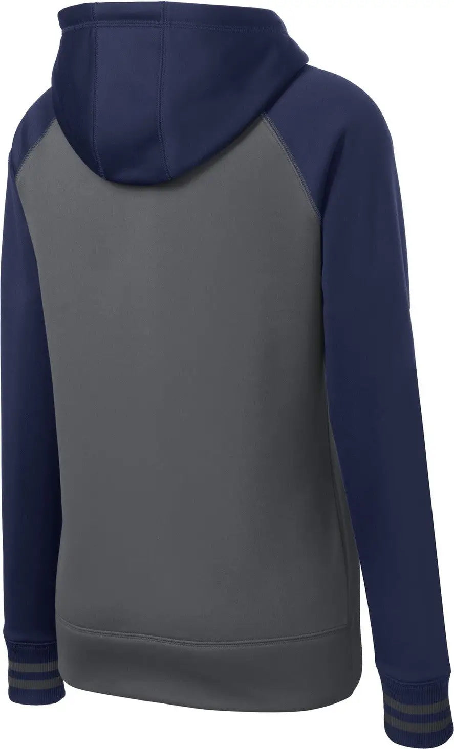 Sport-tek Lst236 Women’s Sport-wick Varsity Fleece Full-zip Hooded Jacket - Dark Smoke Gray Navy
