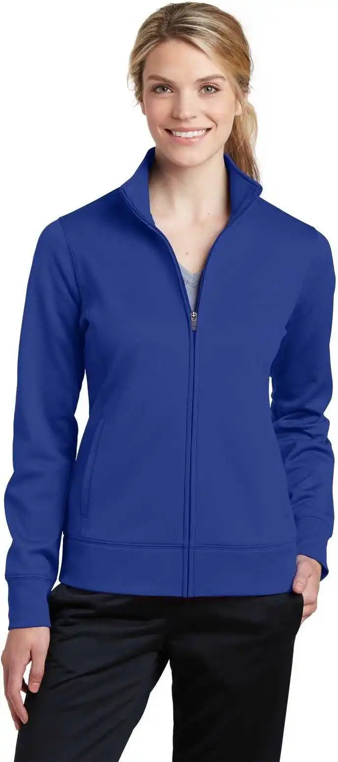 Sport-tek Lst241 Ladies Sport-wick Fleece Full-zip Jacket - True Royal