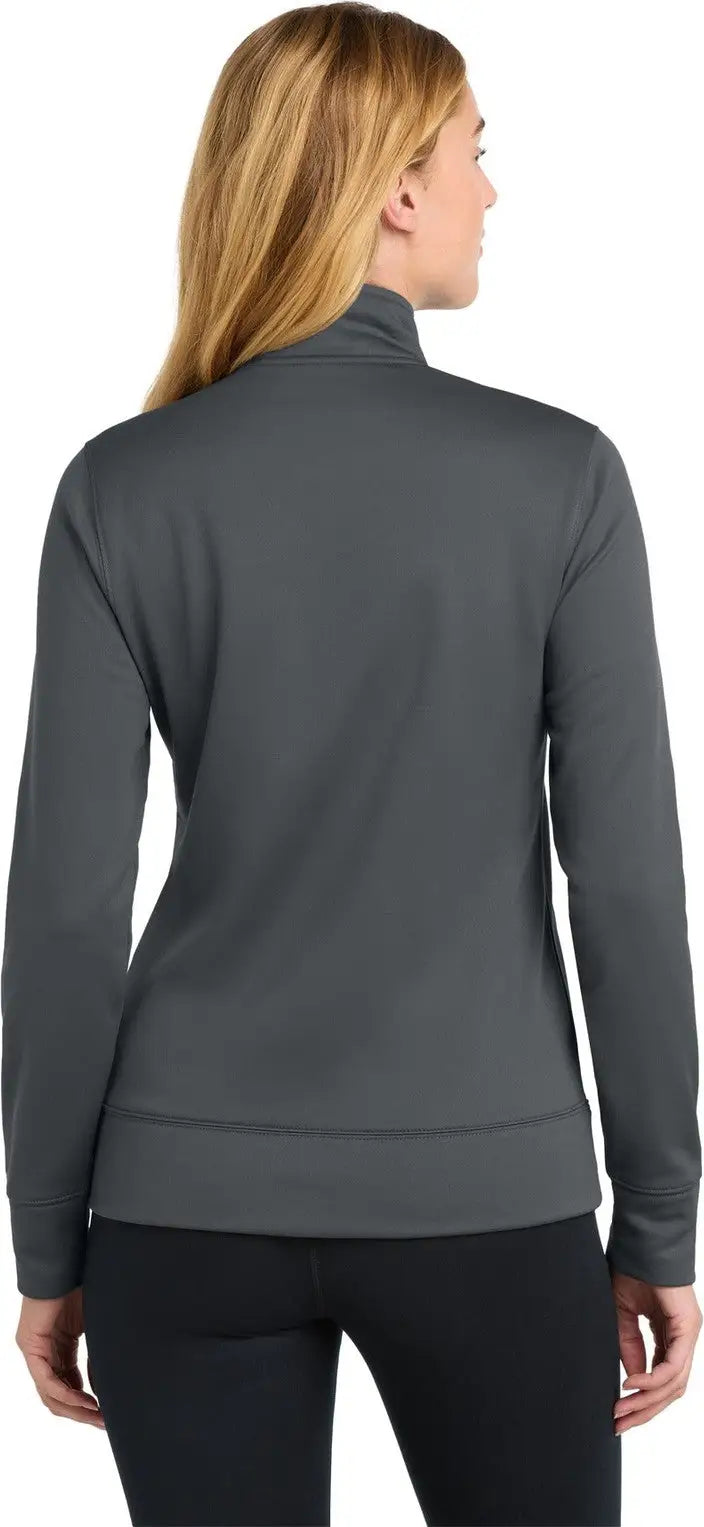 Sport-tek Lst241 Women’s Sport-wick Fleece Full-zip Jacket - Dark Smoke Gray